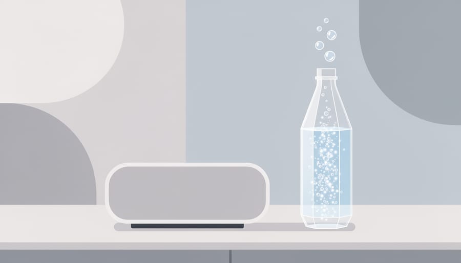 Spärkel sparkling water maker producing bubbles without a visible CO2 cylinder